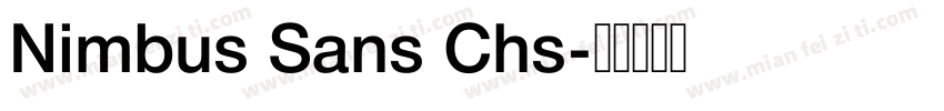 Nimbus Sans Chs字体转换